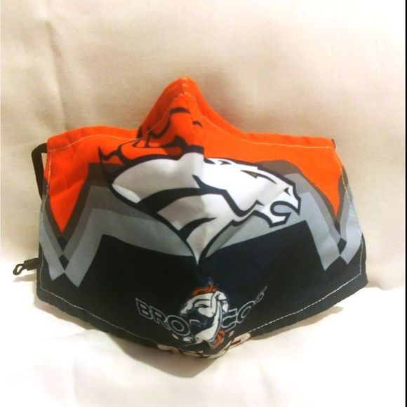 Denver Broncos NFL Face Mask and Filter - Picture 1 of 2